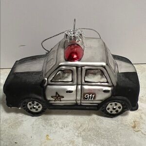 Police Car Christmas tree ornament